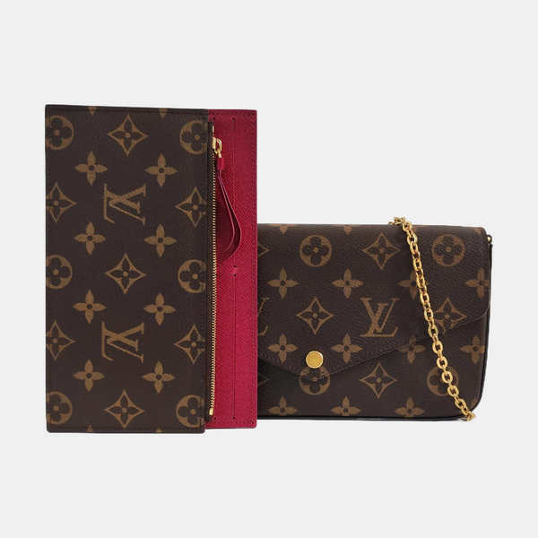 FÉLICIE Monogram Coated Canvas Brown