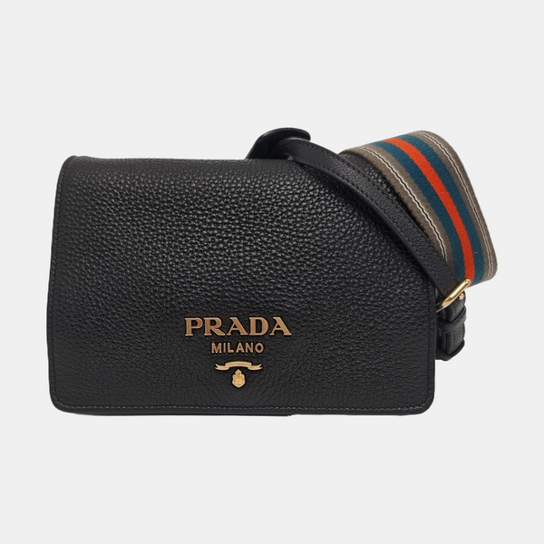 Calfskin Shoulder Bag Black