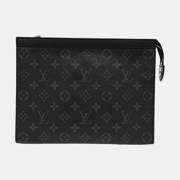 Pochette Voyag MM Monogram Coated Canvas Black