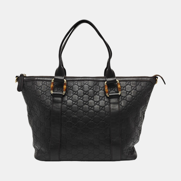Monogram Calfskin Top Handle Bag Brown