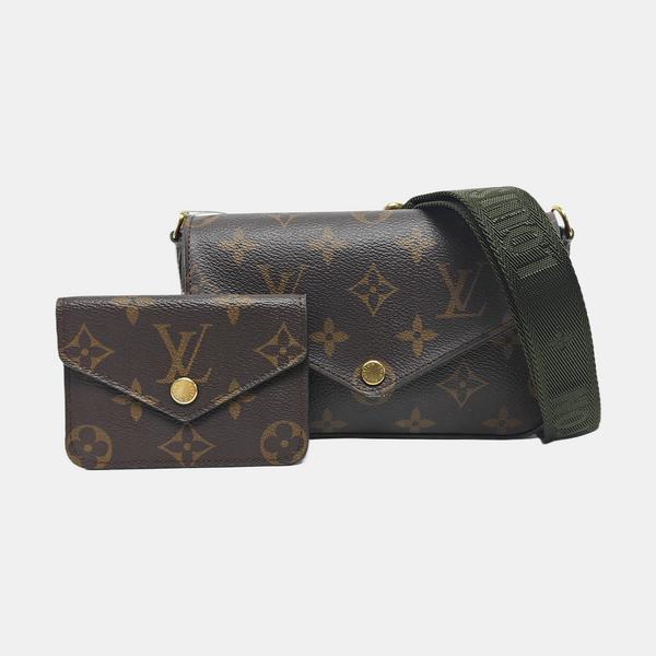 FÉLICIE Monogram Coated Canvas Brown