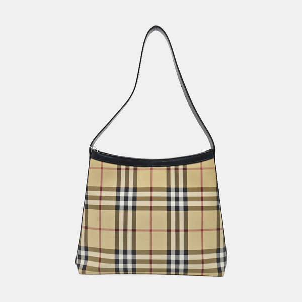 Coated Canvas Tote Bag Beige