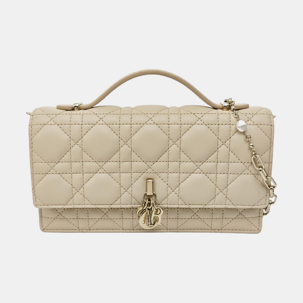 My Dior Mini Cannage Lambskin Beige