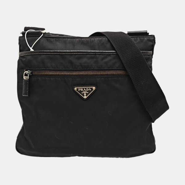 Nylon Shoulder Bag Black