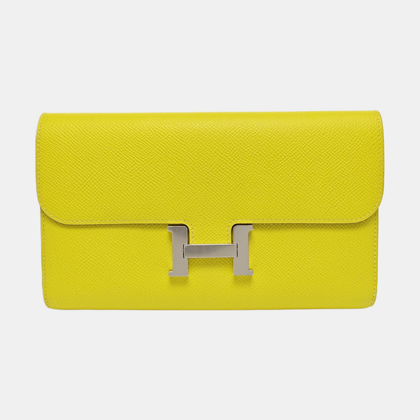 Constance 18 Epsom Yellow Wallet