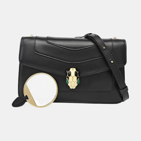 SERPENTI FOREVER Small Calfskin Black