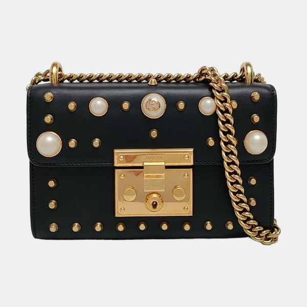 Authenticated pre-owned Padlock Small Calfskin Black - Crossbody Bag at Looply