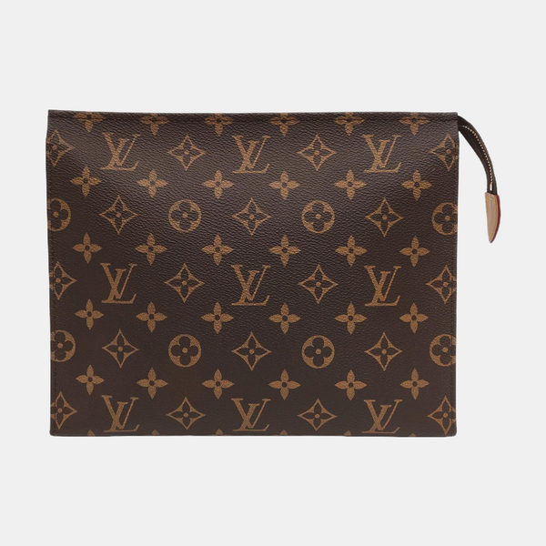 TOILET POCKET 26 Monogram Coated Canvas Brown