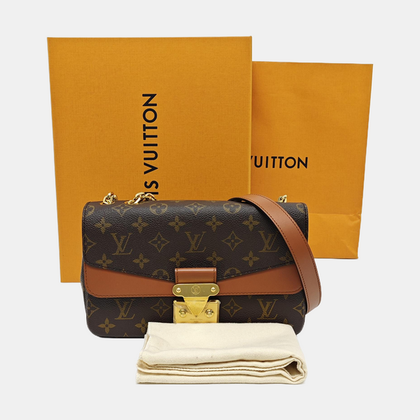 MARCEAU Monogram Coated Canvas Brown