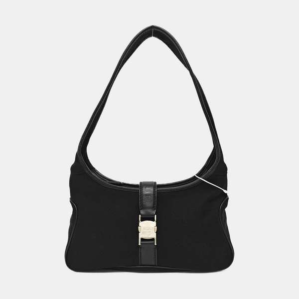 Nylon Top Handle Bag Black