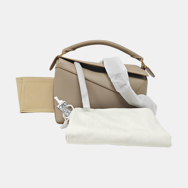 Puzzle Small Calfskin Beige