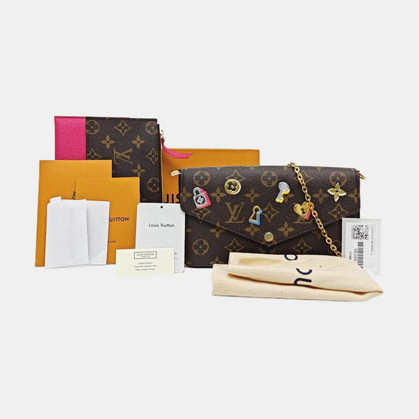 FÉLICIE Monogram Coated Canvas Brown