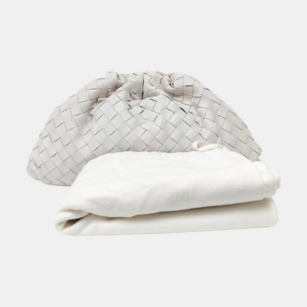 The Pouch Large Lambskin White