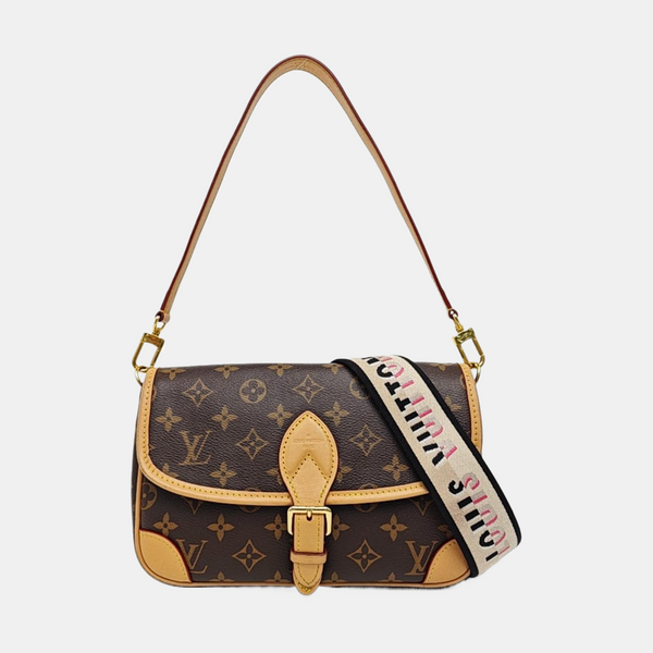DIANE Monogram Coated Canvas Brown
