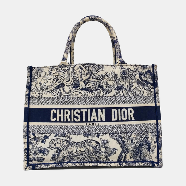 Book Tote Medium Canvas Blue