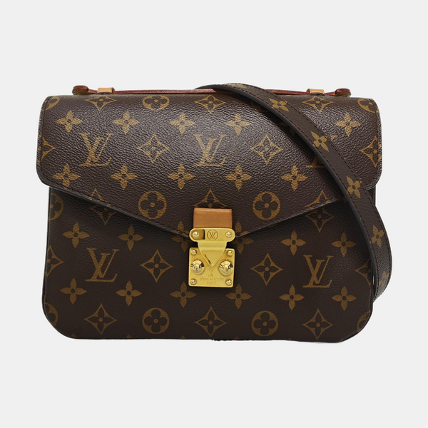 MÉTIS MM Monogram Coated Canvas Brown
