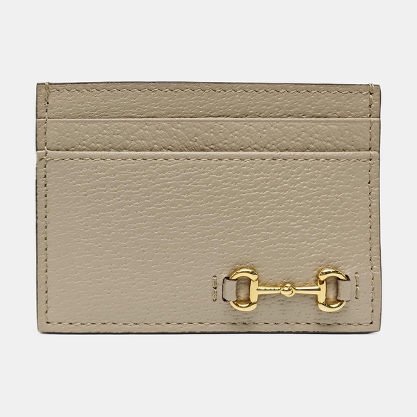 Calfskin Card Holder Beige