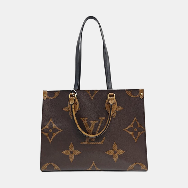ONTHEGO MM Monogram Coated Canvas Brown