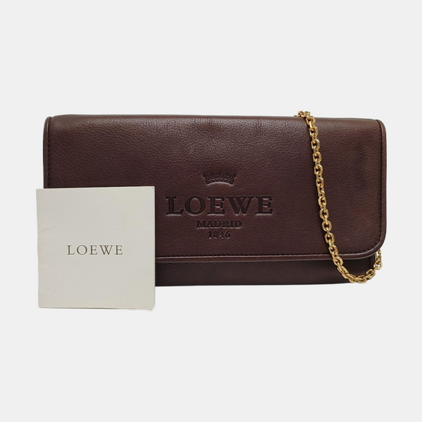 Calfskin Top Handle Bag Brown