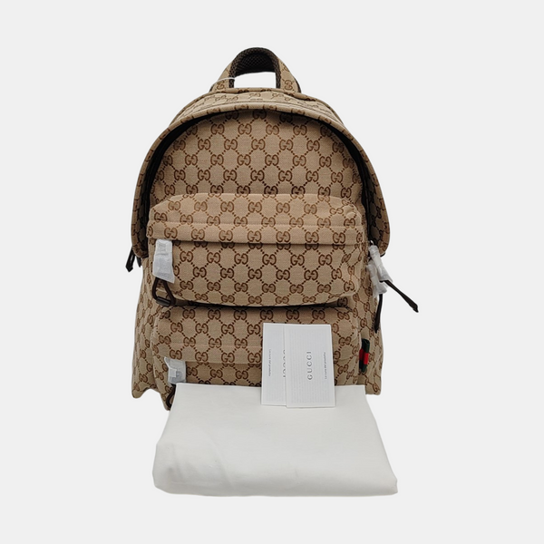 Monogram Canvas Backpack Medium Beige
