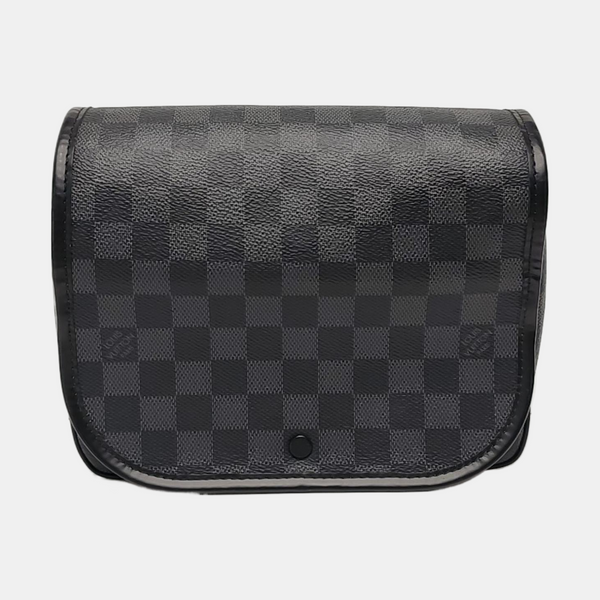 TOILETRY Damier Graphite Coated Canvas Gray