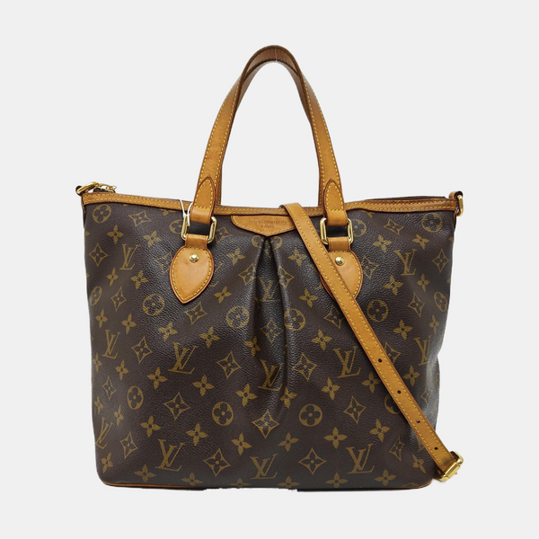PALERMO PM Monogram Coated Canvas Brown