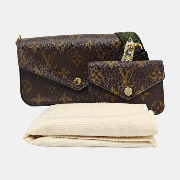 FÉLICIE Monogram Coated Canvas Brown