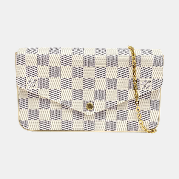 FÉLICIE Damier Azur Coated Canvas White