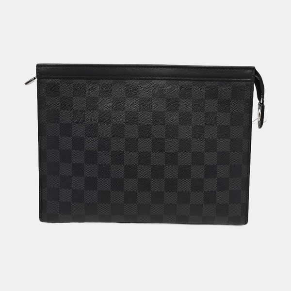 Pochette Voyag MM Damier Graphite Coated Canvas Gray