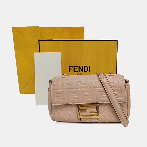 Authenticated pre-owned Baguette Medium Lambskin Pink - Shoulder Bag at Looply