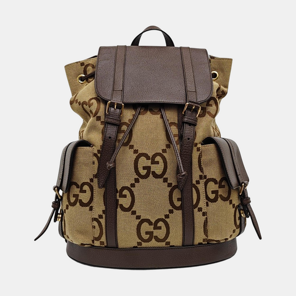 Monogram Canvas Backpack Beige