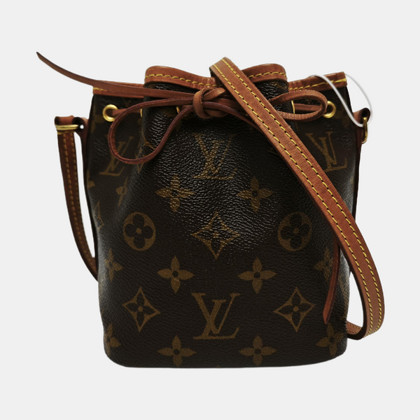 NÉONOÉ Nano Monogram Coated Canvas Brown