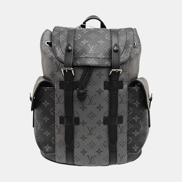 CHRISTOPHER PM Monogram Coated Canvas Gray