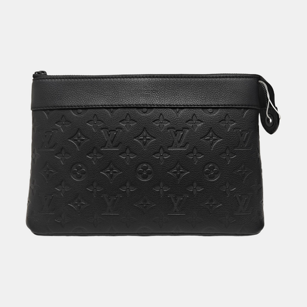 Monogram Calfskin Clutch Black