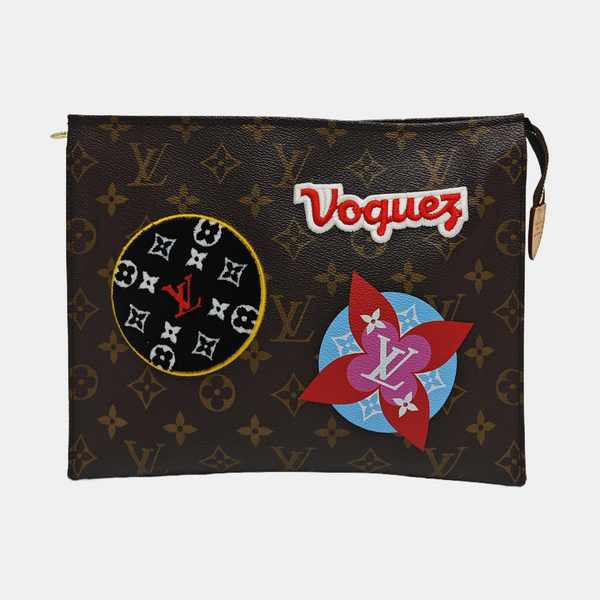 TOILET POCKET 26 Monogram Coated Canvas Brown