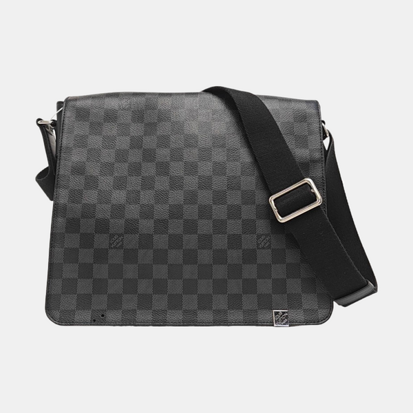 DISTRICT MM Damier Graphite Coated Canvas Gray