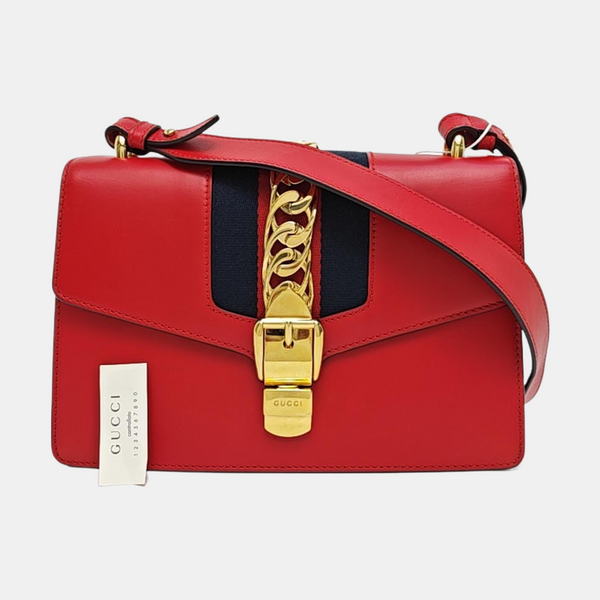 Sylvie Small Calfskin Red