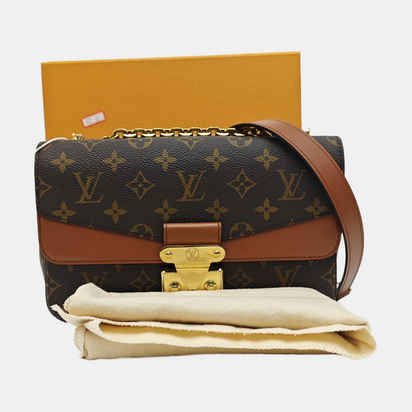 MARCEAU Monogram Coated Canvas Brown