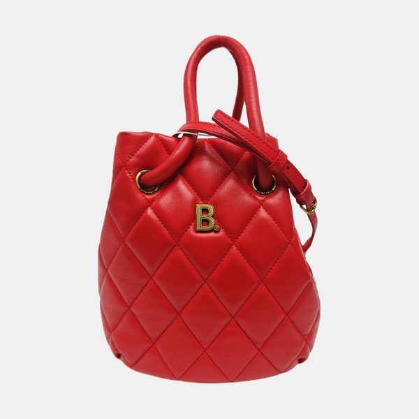 B. Quilted Calfskin Red