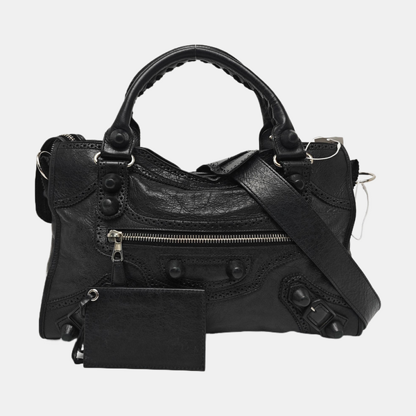 Classic City Medium Lambskin Black