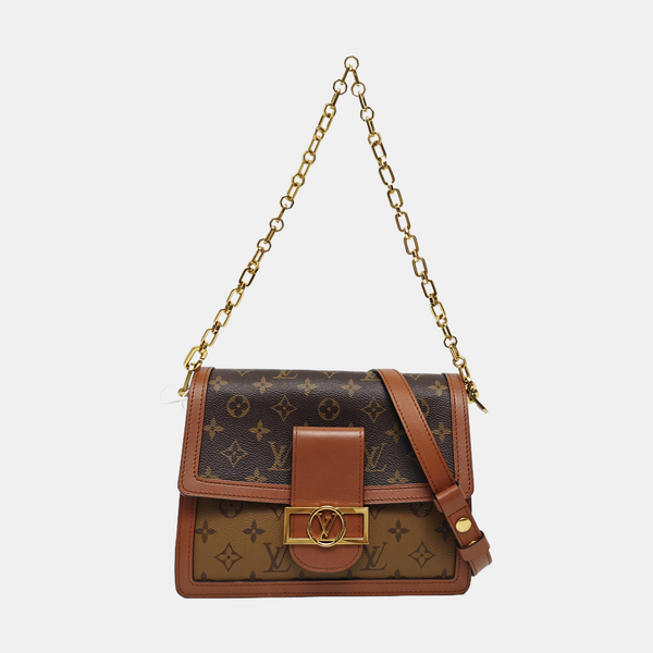 DAUPHINE MM Monogram Coated Canvas Brown