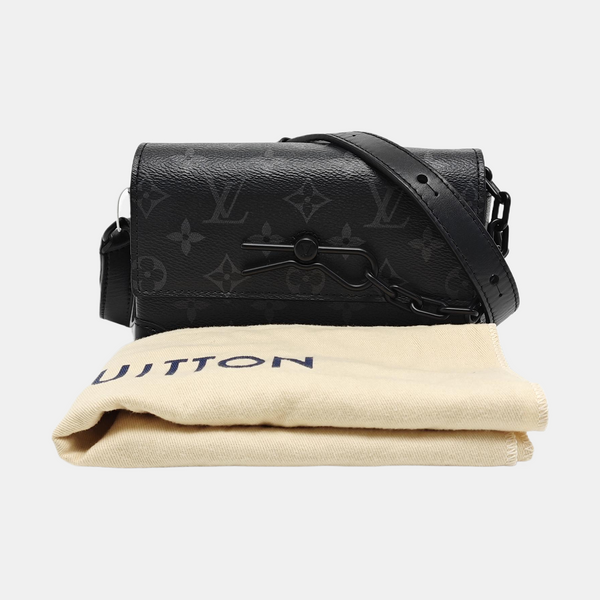 STEAMER Mini Monogram Coated Canvas Black