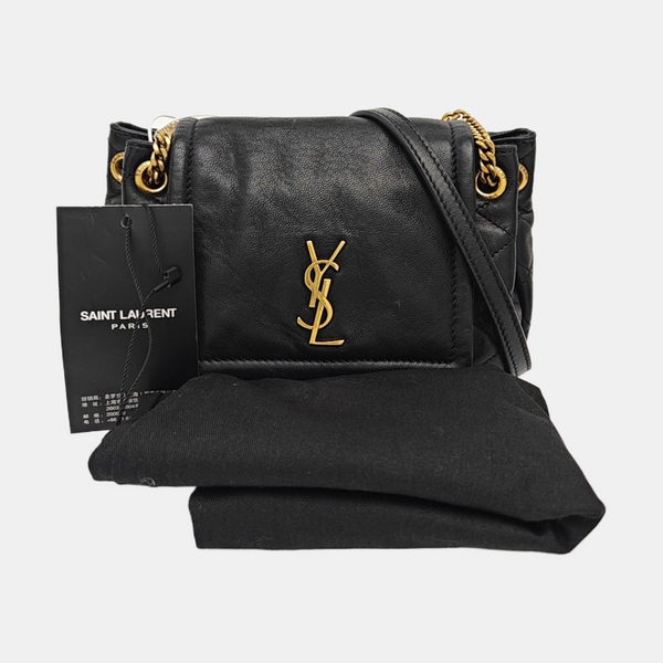 NOLITA Mini Quilted Lambskin Black