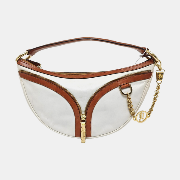 Calfskin Top Handle Bag White