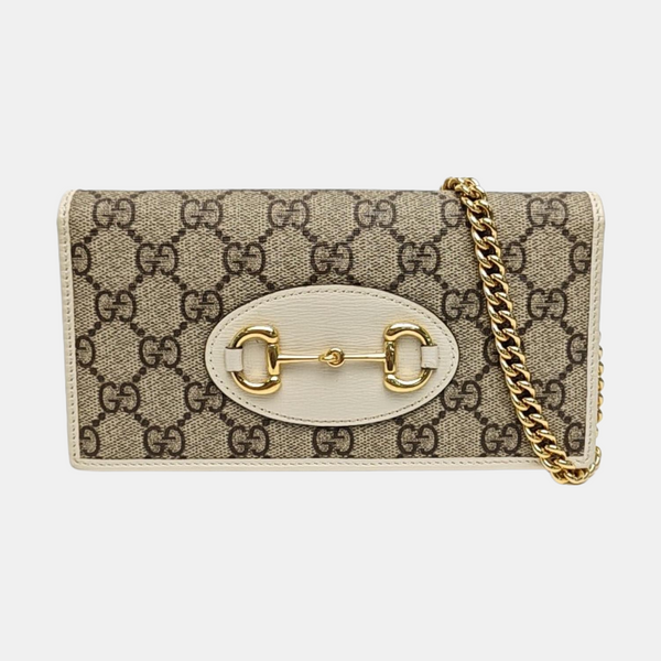 Horsebit 1955 WOC Monogram Coated Canvas Beige