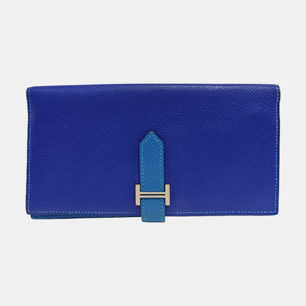 Bearn Medium Epsom Blue Wallet