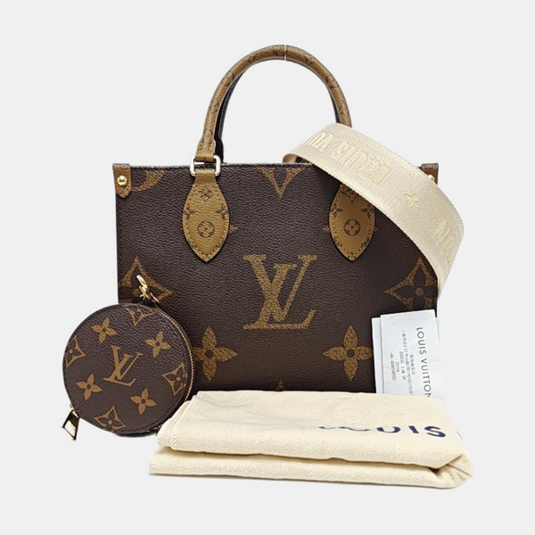 ONTHEGO PM Monogram Coated Canvas Brown
