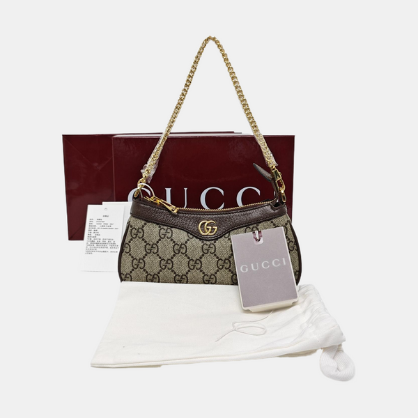 Ophidia Mini Monogram Coated Canvas Beige
