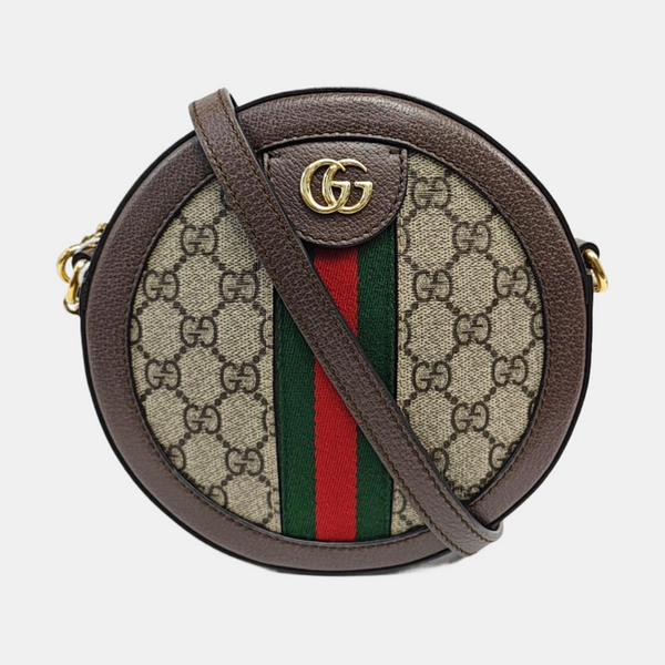 Ophidia Mini Monogram Coated Canvas Beige