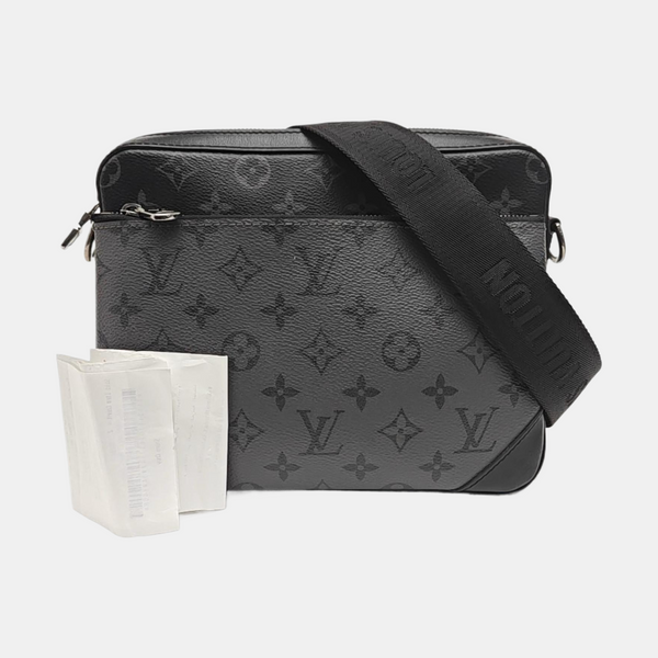 TRIO Monogram Coated Canvas Gray
